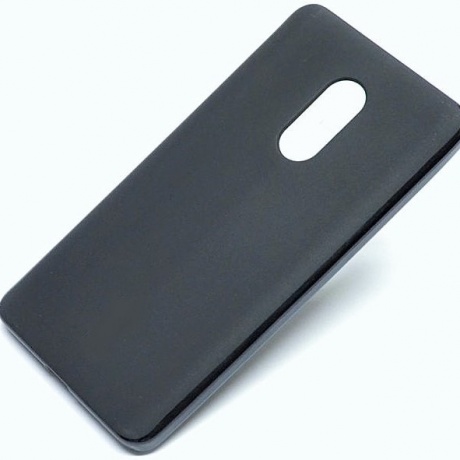 Чехол для Xiaomi Redmi Note 4 силиконовый матовый черный фото