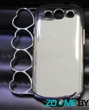 Чехол для Samsung i9300 Galaxy S3 пластиковый серебристый