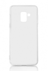 Чехол для Samsung Galaxy A8 (2018) силиконовый глянцевый прозрачный