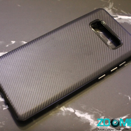 Чехол для Samsung Galaxy Note 8 iPaky противоударный карбон черный фото