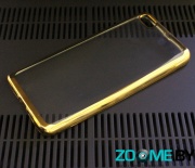 Чехол для Xiaomi Mi5 силиконовый Hallsen прозрачный с золотыми краями