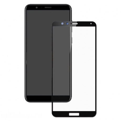 Защитное стекло на экран для Huawei Honor Y5 Prime (2018)/7A Glass PRO + 0.33mm черное фото