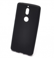 Чехол для Nokia 7 силиконовый матовый черный