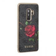 Чехол для Samaung Galaxy S9 Guess Hard Flower Desire Roses Grey