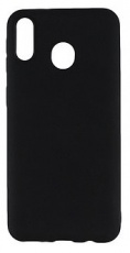Чехол для Samsung Galaxy M20 силиконовый матовый черный