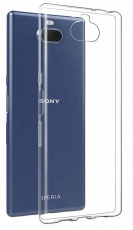 Чехол для Sony Xperia 10 Plus силиконовый глянцевый прозрачный