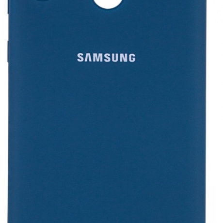 Чехол для Samsung Galaxy M20 Silicone Case темно синий фото