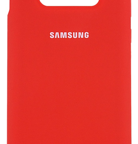 Чехол для Samsung Galaxy S10e Silicone Case красный фото