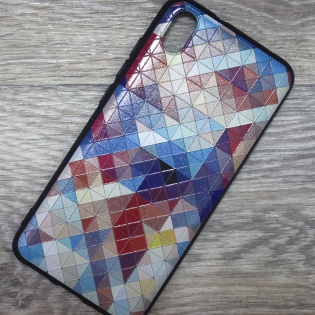 Чехол для Xiaomi Redmi 7A силиконовый цветная мозайка фото