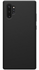 Чехол для Samsung Galaxy Note 10 силиконовый матовый черный