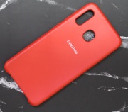 Чехол для Samsung Galaxy A30 Silicone Case красный