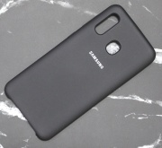Чехол для Samsung Galaxy A30 Silicone Case черный