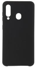 Чехол для Samsung Galaxy A60 силиконовый матовый черный