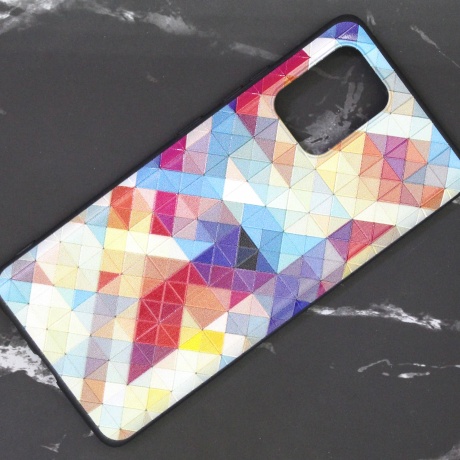 Чехол для Samsung Galaxy S10 Lite силиконовый цветная мозайка фото