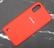 Чехол для Samsung Galaxy A01 (SM-A015F/DS) Silicone Case красный