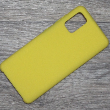 Чехол для Samsung Galaxy A41 Silicone Case желтый фото