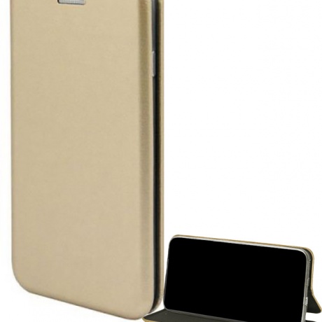 Чехол для Samsung Galaxy Note 10 Plus книга Fashion Case с визитницей золотой фото