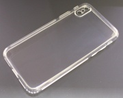 Чехол для iPhone X/XS силиконовый прозрачный с защитой для камеры