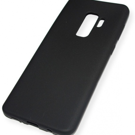 Чехол для Samsung Galaxy S9 Plus силиконовый матовый черный фото