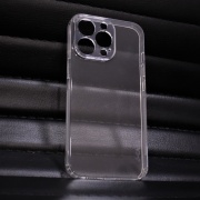 Чехол для iPhone 13 Pro силиконовый прозрачный с защитой для камеры