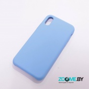 Чехол для Iphone XS Slilicone Case голубой