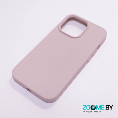 Чехол для Iphone 13 Pro Max Slilicone Case светло-розовый фото