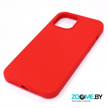 Чехол для Iphone 12 Pro Slilicone Case красный фото