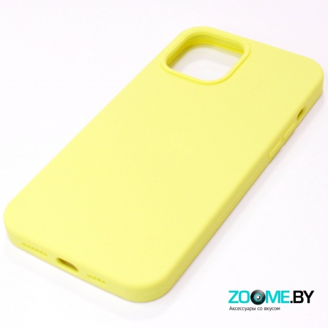 Чехол для Iphone 12 Slilicone Case лимонный фото