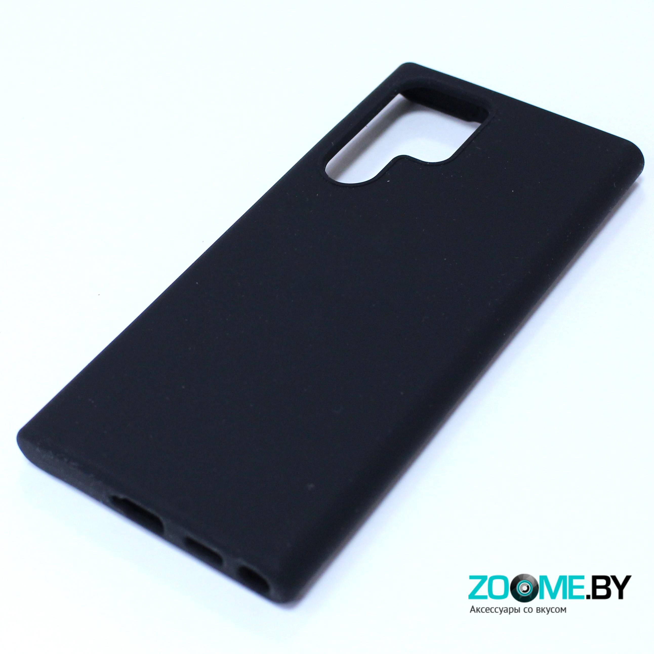 Чехол для Samsung Galaxy S22 Ultra 5G Slilicone Case черный купить в Минске