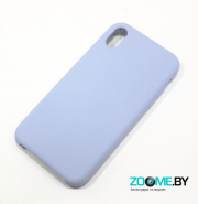 Чехол для Iphone XR Silicone Case нежно-голубой