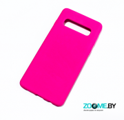Чехол для Samsung Galaxy S10 Silicone Case ярко-розовый