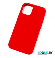 Чехол для iPhone 12 Mini Silicone case красный