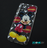 Чехол для Samsung Galaxy A02S прозрачный Mickey Mouse
