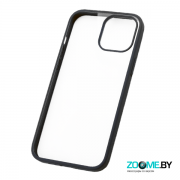Чехол для iPhone 12 Pro Max iPaky силиконовый прозрачный-черный