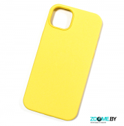 Чехол для iPhone 14 Plus Silicone case желтый
