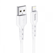 Кабель Hoco DU01 USB на Lightning 1м 2.4A, белый