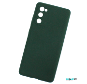 Чехол для Samsung Galaxy S20FE Silicone case темно-зеленый