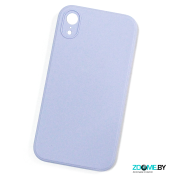 Чехол для iPhone XR Silicone case голубой