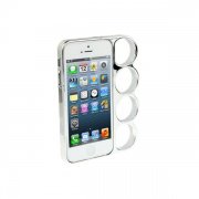 Чехол для iPhone 5 в виде кастета Bang Case пластик серебристый