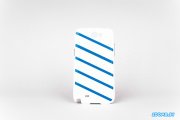 Пластиковая накладка на заднюю крышку Meidu для Samsung N7100 Galaxy Note 2 бело-голубая