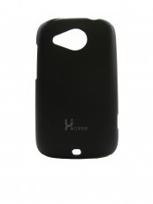 Пластиковая накладка Lux для HTC Desire C чёрная