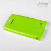 Пластиковая накладка на заднюю крышку Jekod для Sony Xperia Arc LT15i зелёная