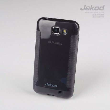Чехол для Samsung i8730 Galaxy Express гелевый Jekod черный (пленка в комплекте) фото