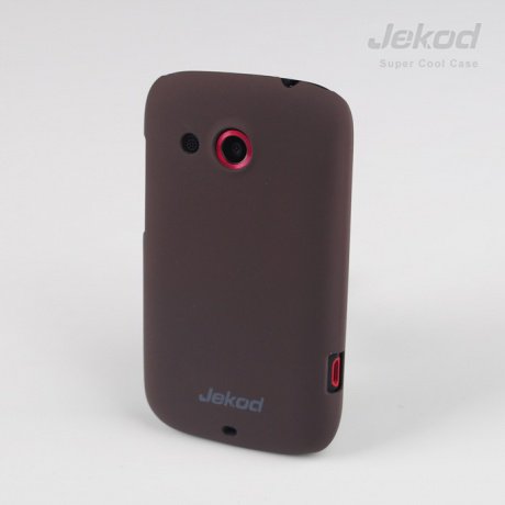Пластиковая накладка на заднюю крышку Jekod для HTC Desire C коричневая фото