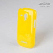 Пластиковая накладка на заднюю крышку Jekod для Samsung i8190 Galaxy Slll Mini жёлтая глянцевая