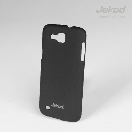Пластиковая накладка на заднюю крышку Jekod для Samsung i9260 Galaxy Premier чёрная матовая фото