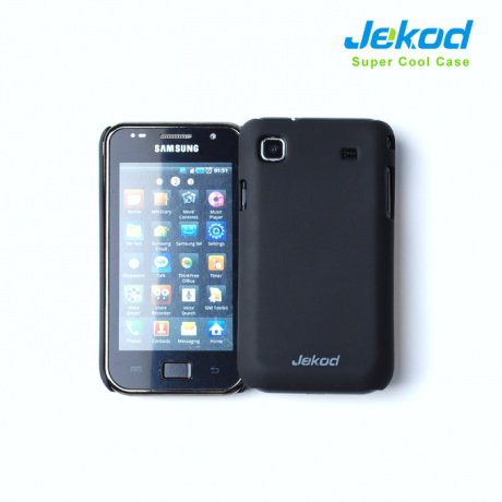 Пластиковая накладка на заднюю крышку Jekod для Samsung i9000 Galaxy S чёрная матовая фото