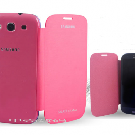 Чехол для Samsung i9082 Galaxy Grand Duos розовый Flip Cover фото