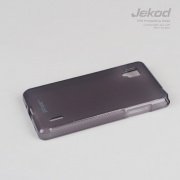 Чехол для LG E975 Optimus G гелевый Jekod черный (пленка в комплекте)