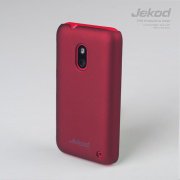 Чехол для Nokia Lumia 620  пластик Jekod бордовый (пленка в комплекте)